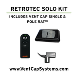 Retrotec Solo Kit with Vent Cap & Pole RAT™ | Fast Duct Diagnostic Manometer Setup