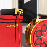 Retrotec 7000 fan and drive close-up