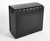 Reusable blower door fan shipping box