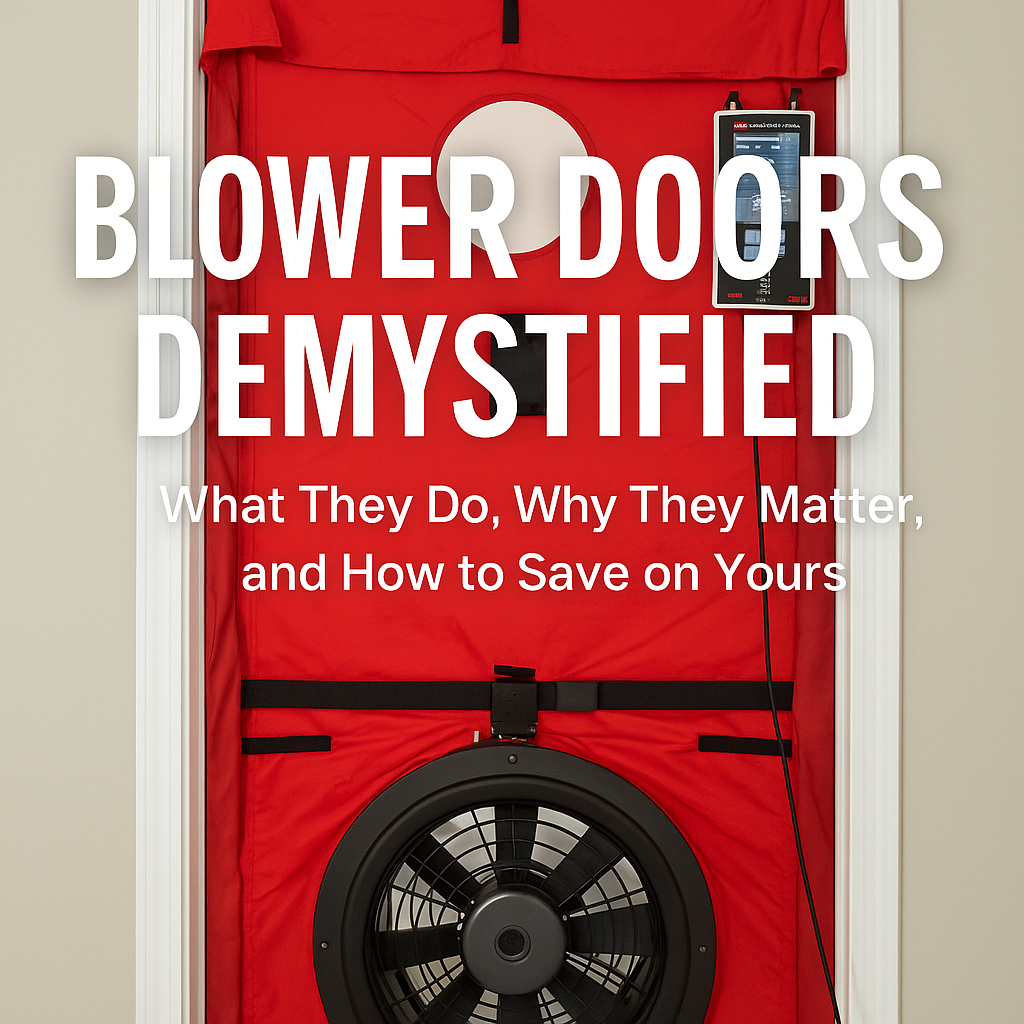 Blower Doors Demystified: What They Do, Why They Matter, and How to Save on Yours