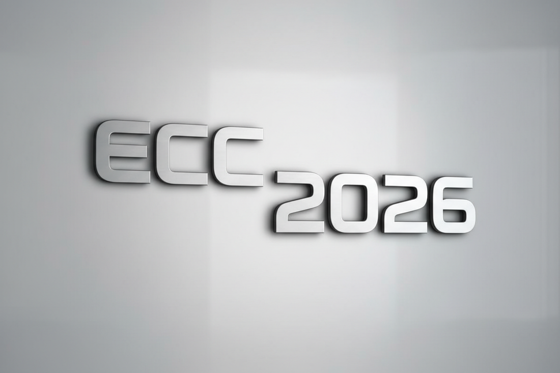 Picture with "ECC 2026" raised letters