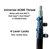 Telescoping Extension Pole (12 ft) – For Vent Caps™, Pole RAT™ & Duct Ninja™
