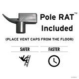 Telescoping Extension Pole (12 ft) – For Vent Caps™, Pole RAT™ & Duct Ninja™