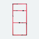 Retrotec large red anodized aluminum blower door frame