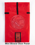 Mini blower door panel