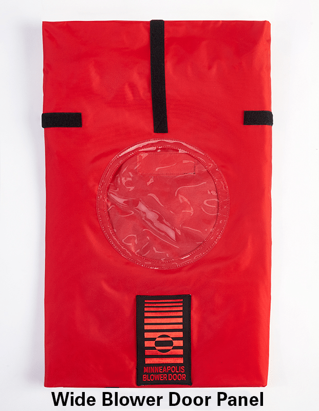 Wide blower door panel