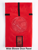 Wide blower door panel
