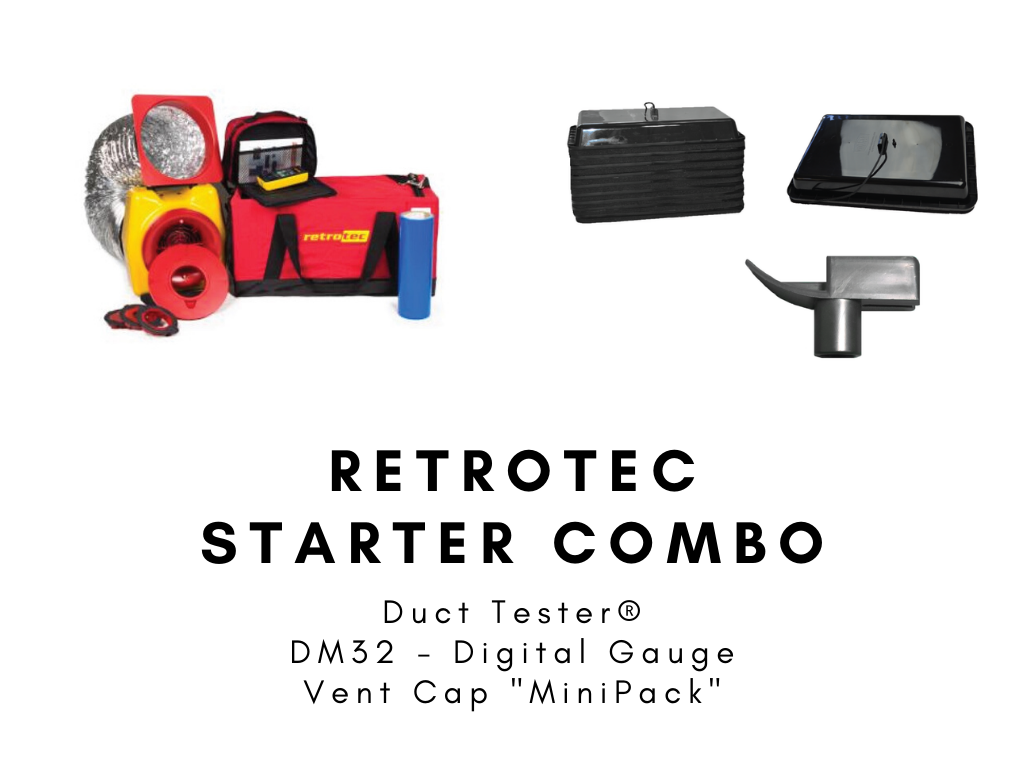Duct Leakage Testing Equipment | "Starter Combo" - Vent Cap Systems - Home Performance - Duct Leakage Testing Products